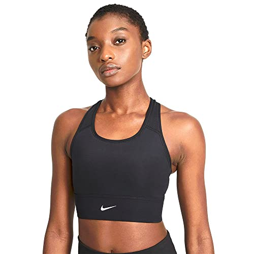 Nike Damen df swsh long Sport BH, Black/White, XL EU Nike Damen df swsh long Sport BH, Black/White, XL EU von Nike