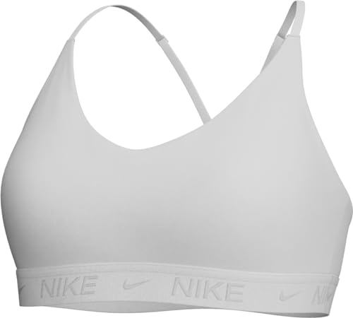 Nike Df Indy LGT Damen Sport-BH, White/Stone Mauve, L von Nike