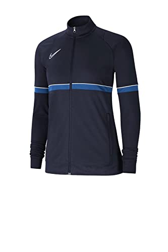 Nike Damen Academy 21 Knit Track Jacket Vrouwen Trainingsjacke, obsidian/white/royal blue/white, S EU von Nike