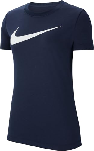 Nike Damen W Nk Df Park20 Tee Hbr T-Shirt, Obsidian/White, L EU Nike Damen W Nk Df Park20 Tee Hbr T-Shirt, Obsidian/White, L EU von Nike
