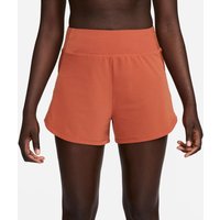 Nike Dri-Fit Bliss Fitness High-Waisted 3in Shorts Damen in braun, Größe: M von Nike