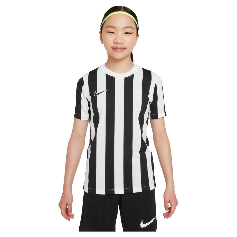 Nike Dri Fit Division 4 Striped Short Sleeve T-shirt Schwarz 10-12 Years Junge von Nike