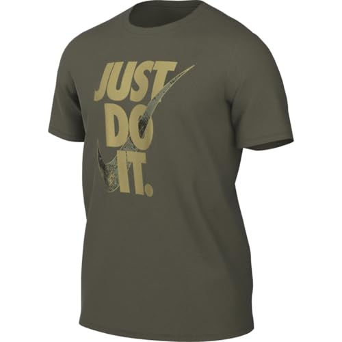 Nike Dri-Fit Kurzarm-Fitness-T-Shirt Für Herren, Medium Olive, HF6139-222, 2XL von Nike