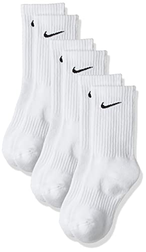 Nike Unisex Everyday Cushion (3 Pairs) Crew trainingssocken 3 Paar , Weiü Schwarz, L EU von Nike