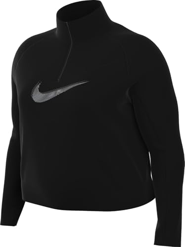 Nike FB4689-010 W NK DF Swoosh HBR HZ Pacer Sweatshirt Damen Black/COOL Grey Größe 3X Nike FB4689-010 W NK DF Swoosh HBR HZ Pacer Sweatshirt Damen Black/COOL Grey Größe 3X von Nike