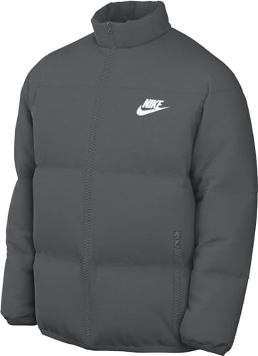 Nike FB7368-068 M NK TF CLUB PUFFER JKT Jacket Herren IRON GREY/WHITE Größe L von Nike