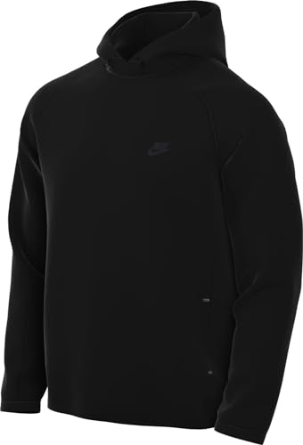 Nike FB8016-010 M NK TCH FLC PO Hoodie Sweatshirt Herren Black/Black Größe XL von Nike