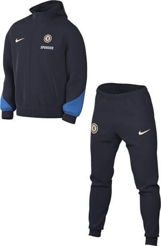 Nike FC Chelsea Strike Dri-FIT Fußball-Trainingsanzug aus Strickmaterial mit Kapuze für Herren, FN9455 von Nike