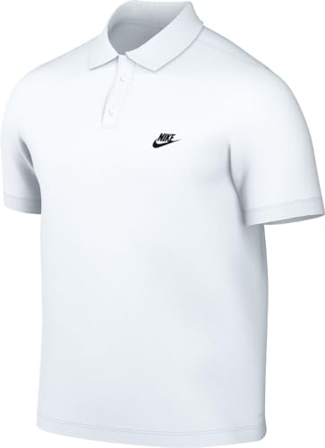 Nike FN3894-100 Club Polo Shirt Herren White/Black Größe S von Nike