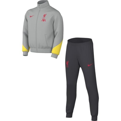 Nike Fc Liverpool Academy Pro Dri-Fit Fußball-Trainingsanzug Aus Strickmaterial Für Ältere Kinder, Lt Smoke Grey/Dk Smoke Grey/Global Red, FQ2773-078, M von Nike