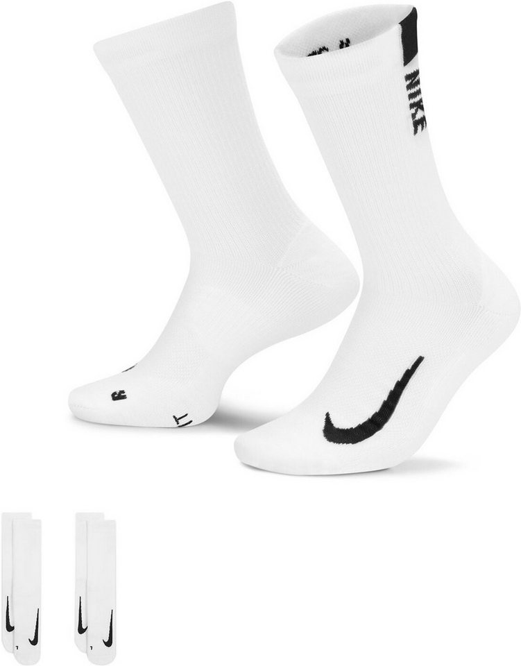 Nike Funktionssocken U NK MLTPLIER CRW 2PR 100 WHITE/BLACK von Nike