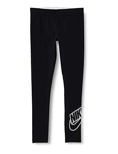 Nike girls Favourites Leggings, Black/White, 128-137 EU von Nike