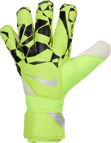 Nike Grip3 Goalkeeper Fußballhandschuhe, Volt/Black/Metallic Silver, HQ0256-702, 10 von Nike