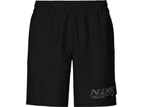 Nike Herren Challenger 7in BF GX FF Shorts, Black/Reflective Silv, L Nike Herren Challenger 7in BF GX FF Shorts, Black/Reflective Silv, L von Nike