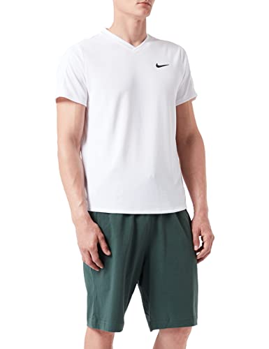 Nike Herren Ct Dry Victory T-Shirt, White/White/Black, XXL von Nike
