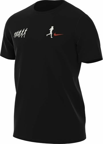 Nike Herren Df Run Energy T-Shirt, Black, M Nike Herren Df Run Energy T-Shirt, Black, M von Nike