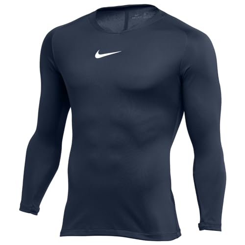 Nike Herren Dri-fit Park First Layer Longsleeve, Midnight Navy/White, 18 EU von Nike