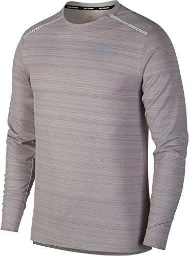 Nike Herren Dry Miler Longsleeve, Atmosphere Grey/Heather/Reflective, XXL Nike Herren Dry Miler Longsleeve, Atmosphere Grey/Heather/Reflective, XXL von Nike
