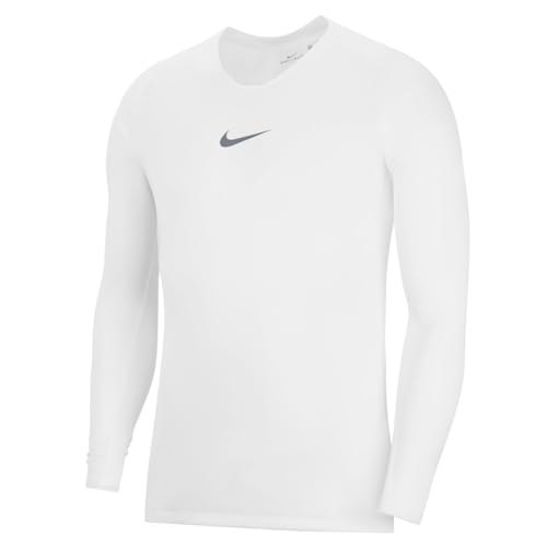 Nike Herren Dri-fit Park første lag Longsleeve, White/Cool Grey, M EU von Nike