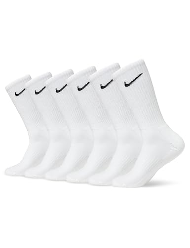 Nike Herren Everyday Cushion Crew Socken, 6er pack, White/Black, M Nike Herren Everyday Cushion Crew Socken, 6er pack, White/Black, M von Nike