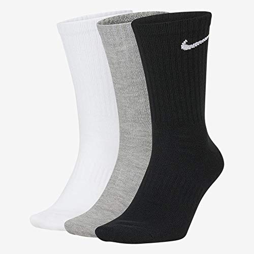 Nike Herren Everyday Lightweight Crew Trainings Socks (3 Pairs) Socken, Mehrfarbig, 38–42 (Herstellergröße: M) von Nike
