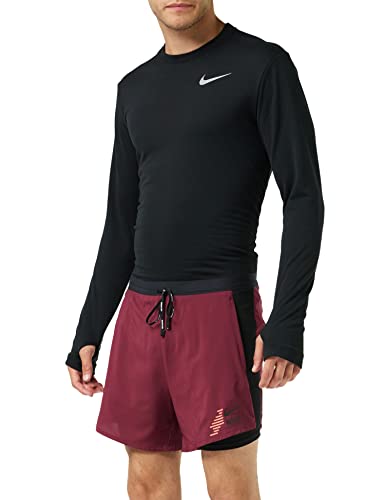 Nike Herren FLX Stride 2In1 Hyb Ff Gx Shorts, Dark Beetroot/Black/Reflect Bl, XL Nike Herren FLX Stride 2In1 Hyb Ff Gx Shorts, Dark Beetroot/Black/Reflect Bl, XL von Nike