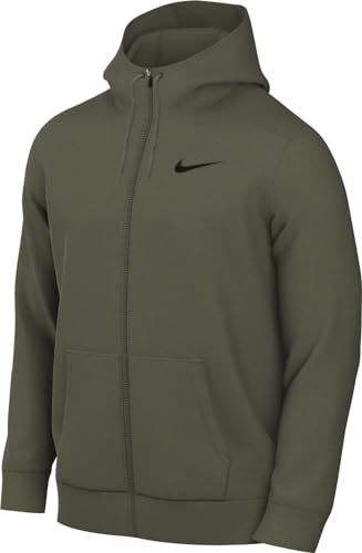 Nike Herren Hooded Full Zip Ls Top M Nk Df Hdie Fz FL, 222 Medium Olive/Black, CZ6376-222, XL von Nike