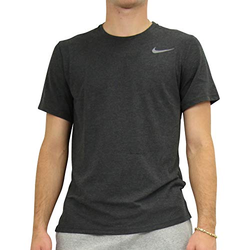 Nike Herren Breathe T-Shirt, Black Heather/M, XL von Nike