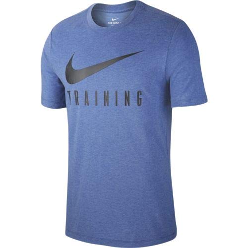 Nike Herren M NK Dry Tee Train T-Shirt, lt Game RYL Htr/Black, L Nike Herren M NK Dry Tee Train T-Shirt, lt Game RYL Htr/Black, L von Nike