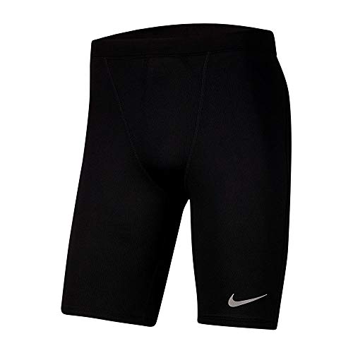 Nike Herren M NK PWR TGHT HALF FAST Hose, Black/Reflective silv c/O, XL Nike Herren M NK PWR TGHT HALF FAST Hose, Black/Reflective silv c/O, XL von Nike