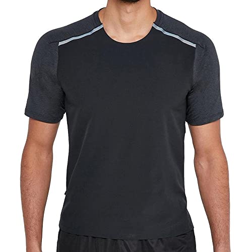 Nike Herren M NK TCH PCK TECH Knit SS TOP T-Shirt, Black/Anthracite/Reflect Black, L Nike Herren M NK TCH PCK TECH Knit SS TOP T-Shirt, Black/Anthracite/Reflect Black, L von Nike