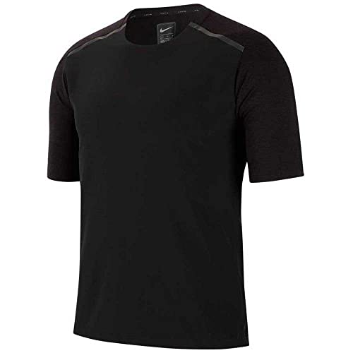 Nike Herren M NK TCH PCK TECH Knit SS TOP T-Shirt, Black/Anthracite/Reflect Black, M Nike Herren M NK TCH PCK TECH Knit SS TOP T-Shirt, Black/Anthracite/Reflect Black, M von Nike