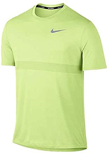 Nike Herren M NK Zonal COOL Relay TOP SS Kurzarm Laufoberteil, Blass Volt gelb, L von Nike