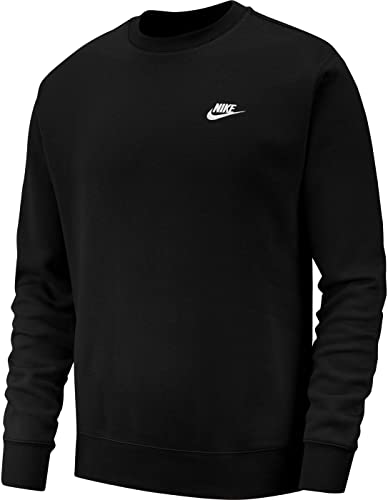 Nike Herren M NSW CLUB CRW BB 804340 Long Sleeved T-shirt, schwarz (black/White), XXL von Nike