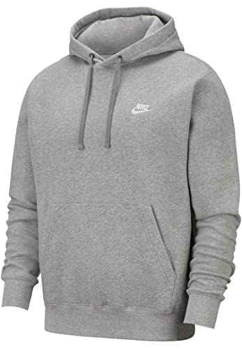 Nike Herren Sw Club Kapuzenpullover, Dk Grey Heather/Matte Silver/White, XXL EU Nike Herren Sw Club Kapuzenpullover, Dk Grey Heather/Matte Silver/White, XXL EU von Nike
