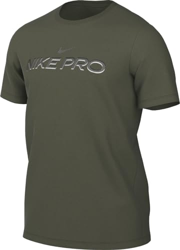 Nike Herren M Nk Df Tee Db Pro, Medium Olive, FJ2393-222, L von Nike