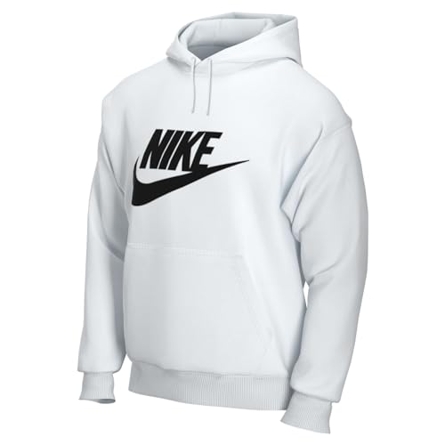 Nike Herren M Nsw Club Hoodie Po Bb Gx Kapuzenpullover, White/White/Black, XL EU von Nike