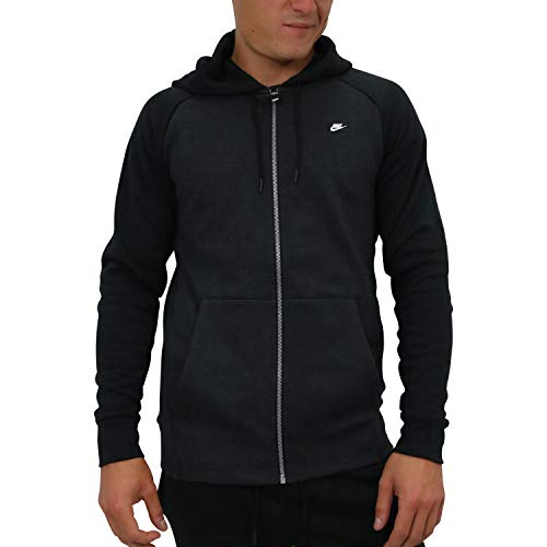 Nike Herren M Nsw Optic Hoodie Fz Full-Zip Optic Kapuzenjacke, Black/Heather/Black, S Nike Herren M Nsw Optic Hoodie Fz Full-Zip Optic Kapuzenjacke, Black/Heather/Black, S von Nike