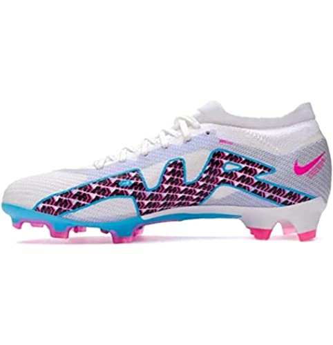 Nike Herren Mercurial Zoom Vapor 15 Pro FG Sneaker, Weißer/baltischblau-roce-Pink-Blast-Indigo-Dunst, 45 EU von Nike