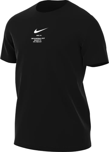 Nike Herren NSW Big Swoosh T-Shirt, Schwarz, XXL von Nike