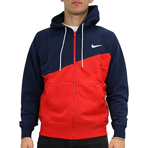 Nike Herren NSW Swoosh Fz Ft Hoodie, University Red/Obsidian/White, S Nike Herren NSW Swoosh Fz Ft Hoodie, University Red/Obsidian/White, S von Nike
