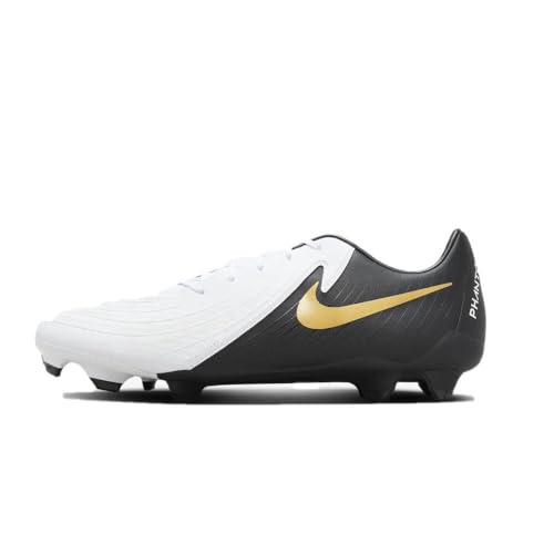 Nike Herren Phantom Gx Ii Academy Fg/Mg Fußballschuh, White Black MTLC Gold Coin, 40 EU von Nike