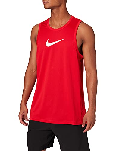 Nike Herren Pro Dry Crossover-Jersey-T-Shirt, Rot (University Red/White), XXL von Nike