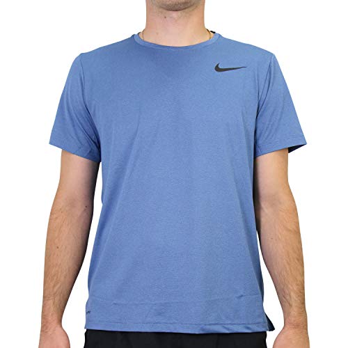 Nike Herren Pro T-Shirt, Mystic Navy/Stone Blue/Heather/Black, S Nike Herren Pro T-Shirt, Mystic Navy/Stone Blue/Heather/Black, S von Nike