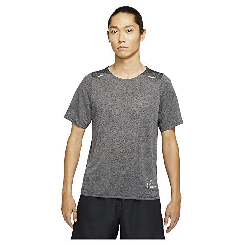 Nike Herren Rn Dvn Rise 365 Jac T Shirt, Black/Iron Grey/Reflective Sil, L EU von Nike