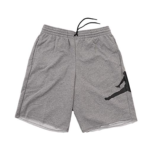 Nike Herren Shorts Jordan Jumpman Air Fleece, Carbon Heather/Black, L, AQ3115-091 von Nike