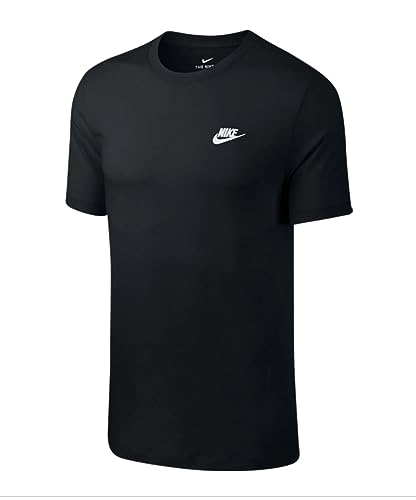 Nike Herren Sport Fitness Freizeit T-Shirt M NSW Club Tee AR4997 013 Schwarz Weiß, Größe:S, Farbe:010 Black White - Schwarz Weiß von Nike