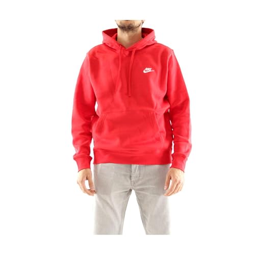 Nike Herren Sportswear Club Fleece Hoodie, University Red/University Red/White, 2XL Nike Herren Sportswear Club Fleece Hoodie, University Red/University Red/White, 2XL von Nike