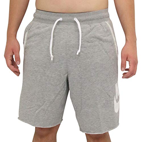 Nike Herren Sportswear Shorts, Dark Grey Heather/Dark Grey Heather/White, M von Nike