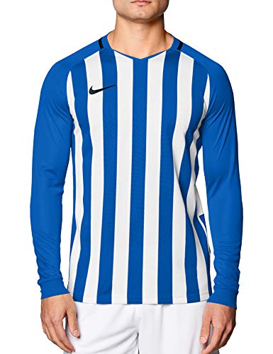 Nike Herren Striped Division III Football Jersey Long Sleeved T-Shirt,Blau,S Nike Herren Striped Division III Football Jersey Long Sleeved T-Shirt,Blau,S von Nike